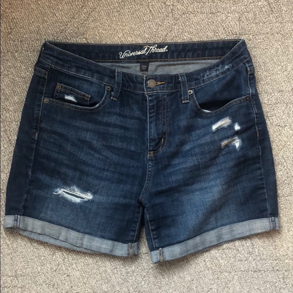 Distressed Jean Shorts